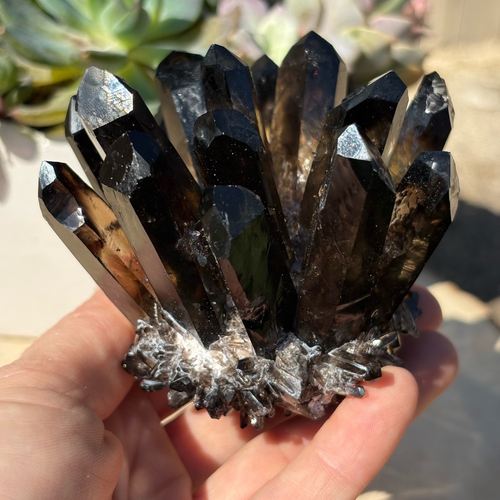 Smokey Quartz Crystal Cluster